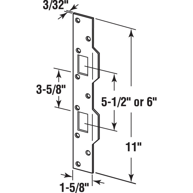 Sliding Door Handle 5 1/2 Inch Hole Spacing